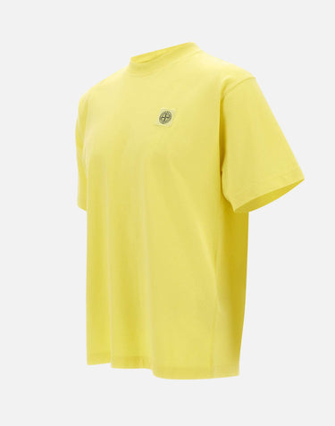 STONE ISLAND T-shirt in jersey di cotone biologico pettinato YELLOW Uomo 