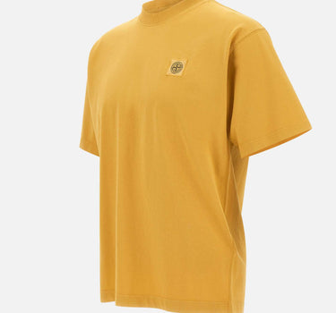 STONE ISLAND T-shirt in jersey di cotone biologico pettinato ORANGE Uomo 