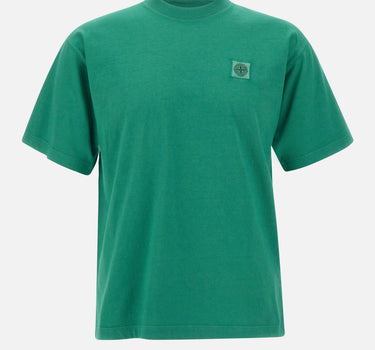 STONE ISLAND T-shirt in jersey di cotone biologico pettinato GREEN Uomo 