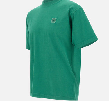 STONE ISLAND T-shirt in jersey di cotone biologico pettinato GREEN Uomo 