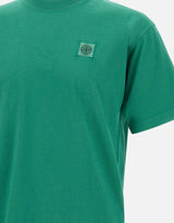STONE ISLAND T-shirt in jersey di cotone biologico pettinato GREEN Uomo 