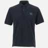 STONE ISLAND Polo in cotone BLACK Uomo 