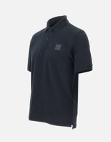 STONE ISLAND Polo in cotone BLACK Uomo 