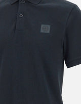 STONE ISLAND Polo in cotone BLACK Uomo 