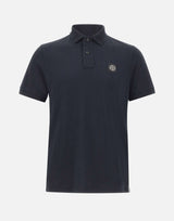 STONE ISLAND Polo in piqué di cotone BLUE Uomo 
