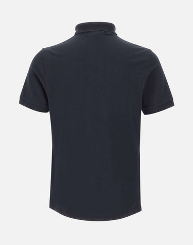 STONE ISLAND Polo in piqué di cotone BLUE Uomo 