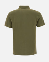 STONE ISLAND Polo in piqué di cotone GREEN Uomo 