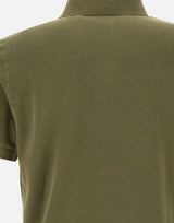 STONE ISLAND Polo in piqué di cotone GREEN Uomo 