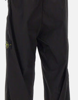 STONE ISLAND Pantalone in tela di cotone stretch "Paracadute" BLACK Uomo 