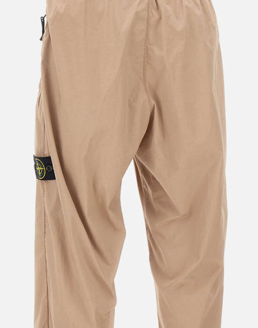 STONE ISLAND Pantalone in tela di cotone stretch "Paracadute" BEIGE Uomo 