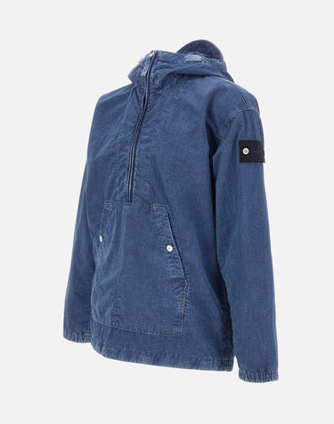 Giacca effetto denim con cappuccio 4100005S0J19 V0021 STONE ISLAND 