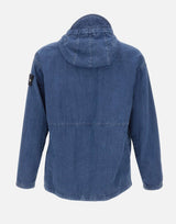 Giacca effetto denim con cappuccio 4100005S0J19 V0021 STONE ISLAND 