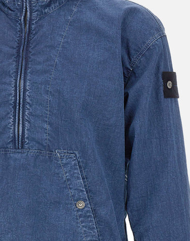 Giacca effetto denim con cappuccio 4100005S0J19 V0021 STONE ISLAND 