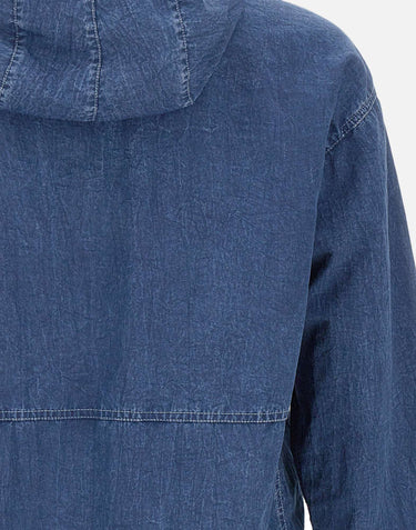 Giacca effetto denim con cappuccio 4100005S0J19 V0021 STONE ISLAND 