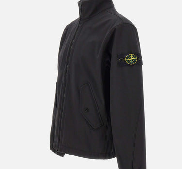 STONE ISLAND Giacca "Light Soft Shell-R E.Dye Technology" BLACK Uomo 