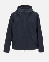 STONE ISLAND Giacca in cotone con cappuccio BLUE Uomo 
