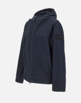 STONE ISLAND Giacca in cotone con cappuccio BLUE Uomo 