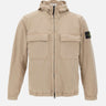 STONE ISLAND Giacca in twill di cotone stretch BEIGE Uomo 