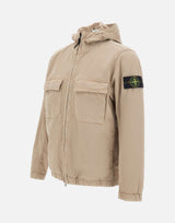 STONE ISLAND Giacca in twill di cotone stretch BEIGE Uomo 