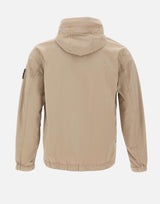 STONE ISLAND Giacca in twill di cotone stretch BEIGE Uomo 