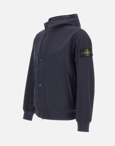 STONE ISLAND Giacca "Light Soft Shell-R E. Dye Technology" BLUE Uomo 