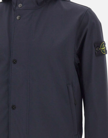 STONE ISLAND Giacca "Light Soft Shell-R E. Dye Technology" BLUE Uomo 
