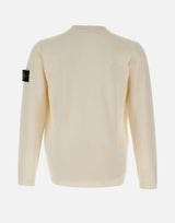 STONE ISLAND Maglia in morbido cotone biologico a punto micro WHITE Uomo 
