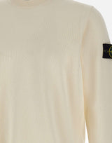 STONE ISLAND Maglia in morbido cotone biologico a punto micro WHITE Uomo 