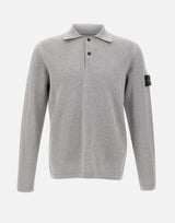 STONE ISLAND Polo in morbido cotone biologico GREY Uomo 