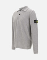 STONE ISLAND Polo in morbido cotone biologico GREY Uomo 