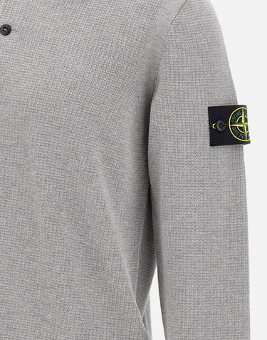 STONE ISLAND Polo in morbido cotone biologico GREY Uomo 