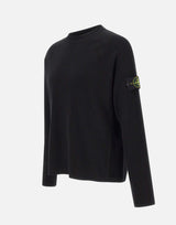 STONE ISLAND Maglione in morbido cotone biologico BLACK Uomo 