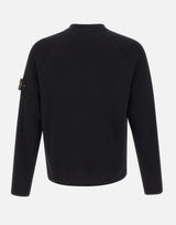 STONE ISLAND Maglione in morbido cotone biologico BLACK Uomo 