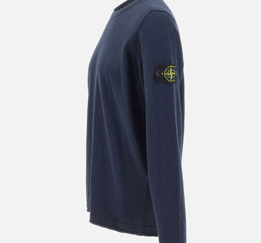 STONE ISLAND Maglia in cotone e nylon BLUE Uomo 