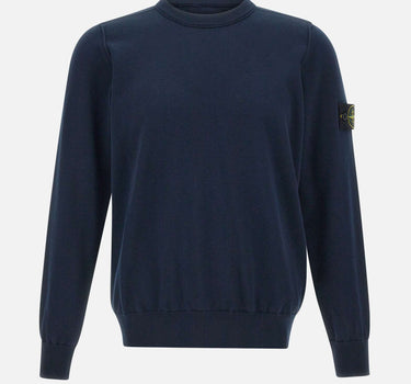 STONE ISLAND Maglia in cotone BLUE Uomo 