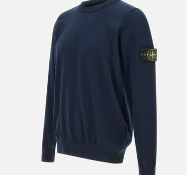 STONE ISLAND Maglia in cotone BLUE Uomo 