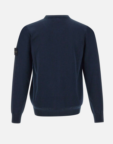 STONE ISLAND Maglia in cotone BLUE Uomo 