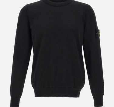 STONE ISLAND Maglia in cotone BLACK Uomo 