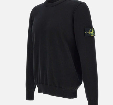 STONE ISLAND Maglia in cotone BLACK Uomo 