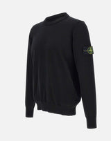 STONE ISLAND Maglia in cotone BLACK Uomo 