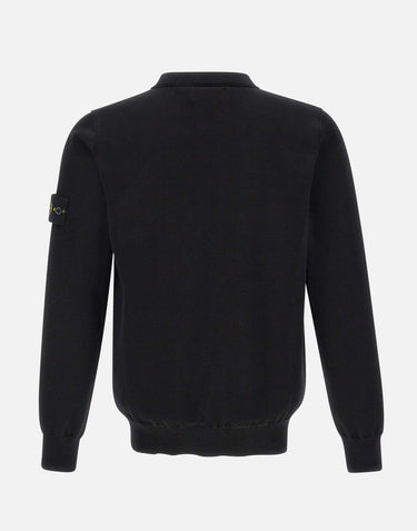 STONE ISLAND Maglia in cotone BLACK Uomo 