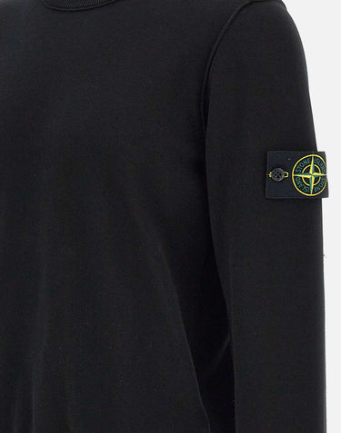 STONE ISLAND Maglia in cotone BLACK Uomo 