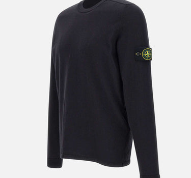 STONE ISLAND Maglia in cotone biologico BLACK Uomo 