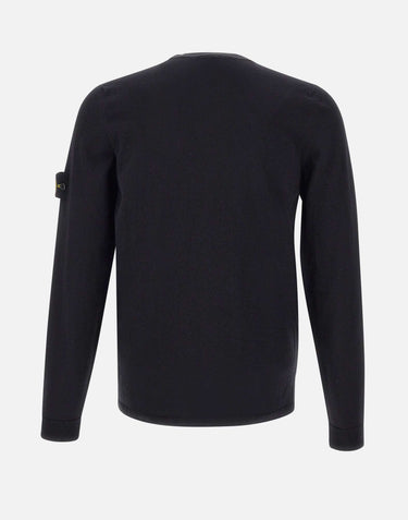 STONE ISLAND Maglia in cotone biologico BLACK Uomo 