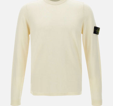 STONE ISLAND Maglia in cotone WHITE Uomo 