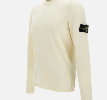 STONE ISLAND Maglia in cotone WHITE Uomo 