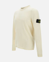 STONE ISLAND Maglia in cotone WHITE Uomo 