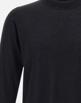 STONE ISLAND Maglia in pura lana BLACK Uomo 