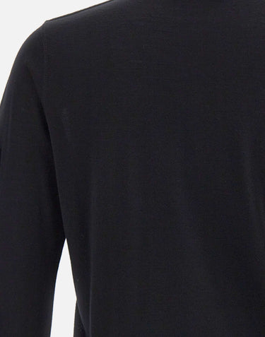 STONE ISLAND Maglia in pura lana BLACK Uomo 
