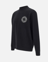 STONE ISLAND Felpa in cotone BLACK Uomo 